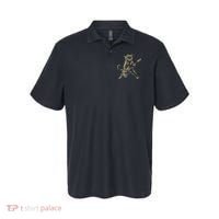 Rock Cat Playing Guitar Funny Guitar Cat Polo thumb 0