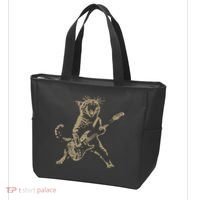 Rock Cat Playing Guitar Funny Guitar Cat Tote Bag thumb 3