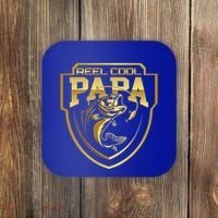Reel Cool Papa Father Fatherhood Fathers Day Cool Gift Coaster thumb 0