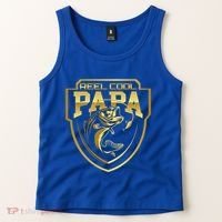 Reel Cool Papa Father Fatherhood Fathers Day Cool Gift Tank Top thumb 2
