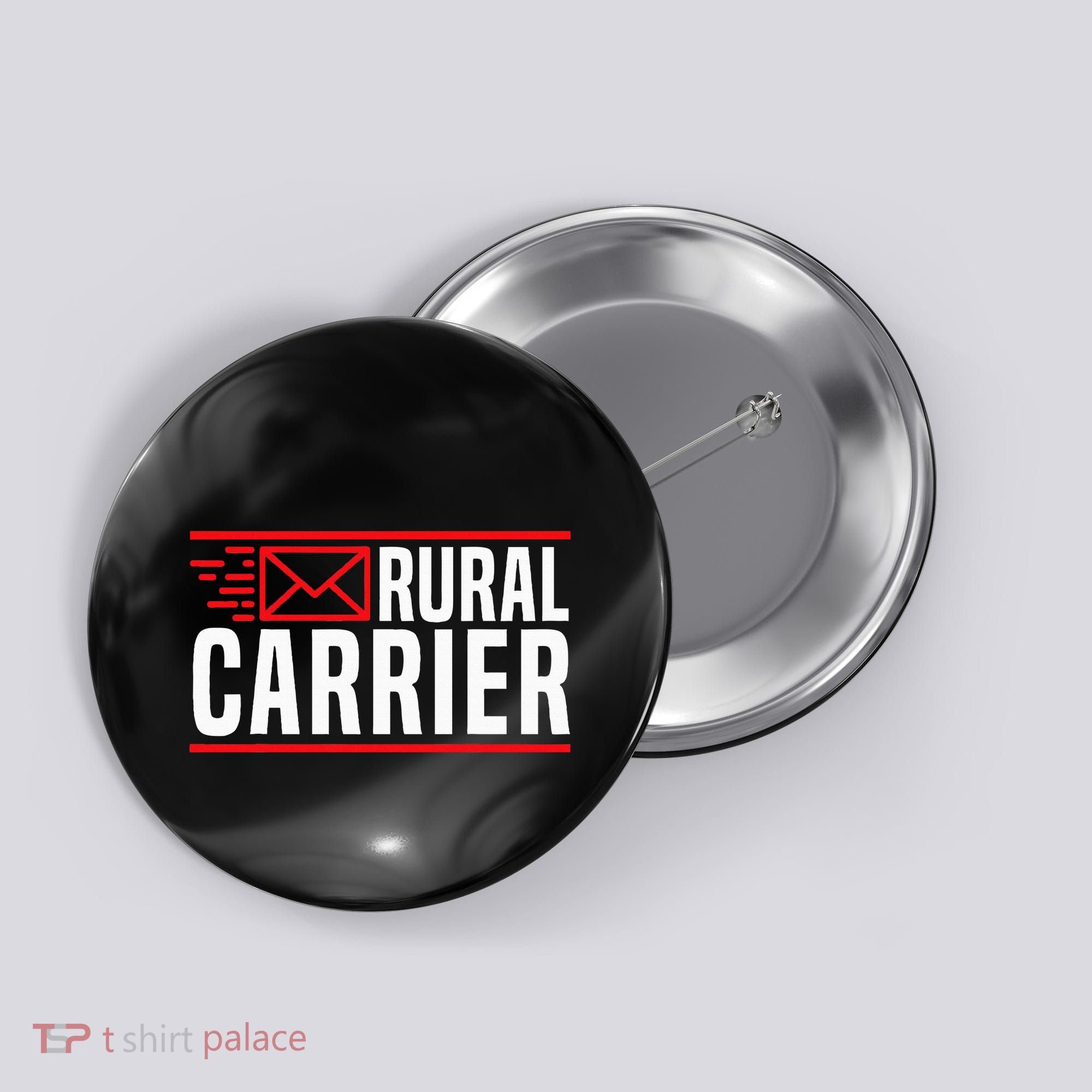 Rural Carrier Postal Worker Mailman Delivery Mail Escort Button