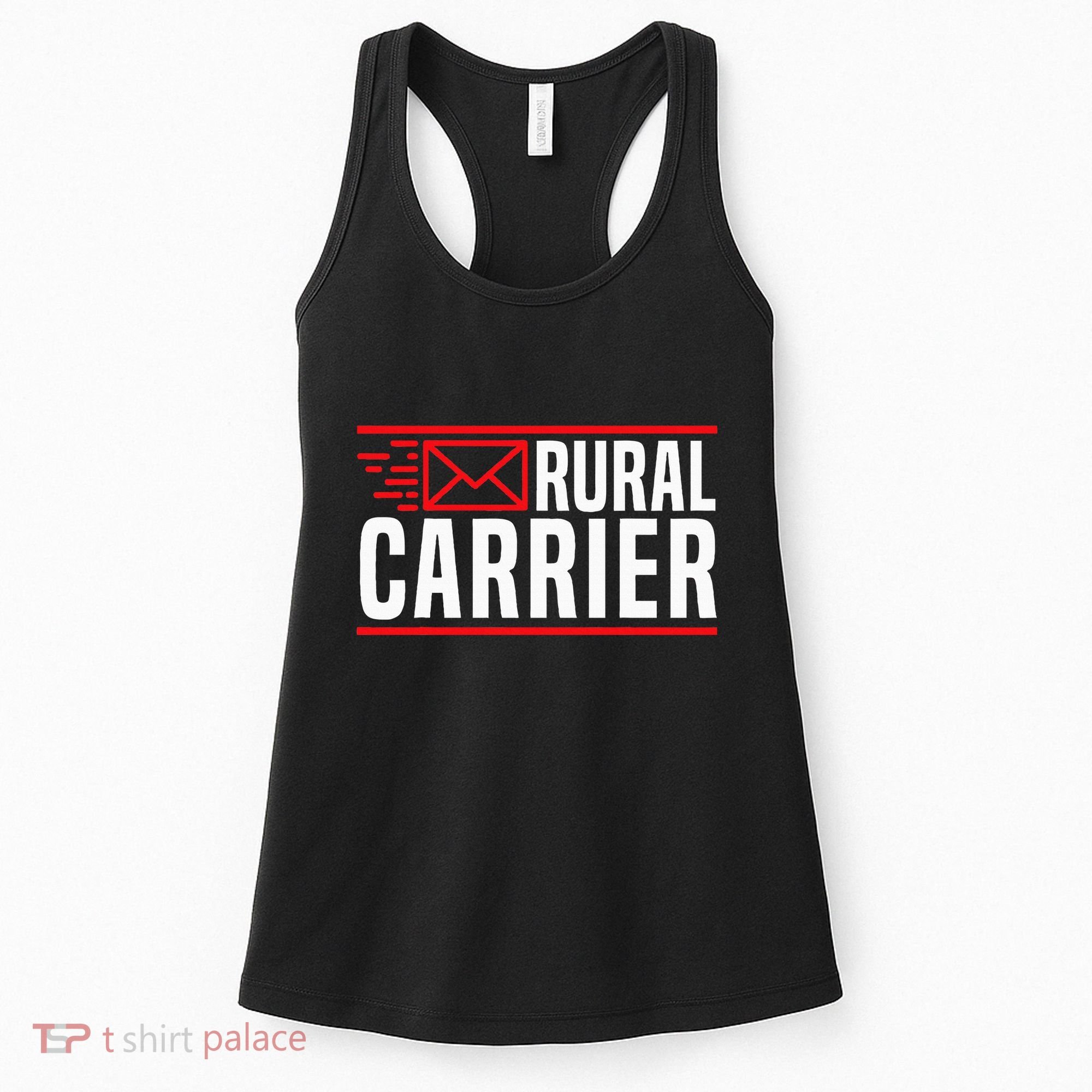 Rural Carrier Postal Worker Mailman Delivery Mail Escort Women's Tank Top