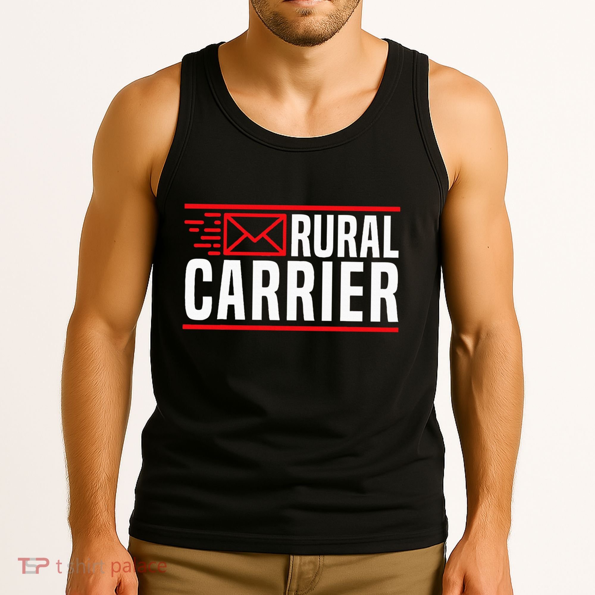 Rural Carrier Postal Worker Mailman Delivery Mail Escort Tank Top