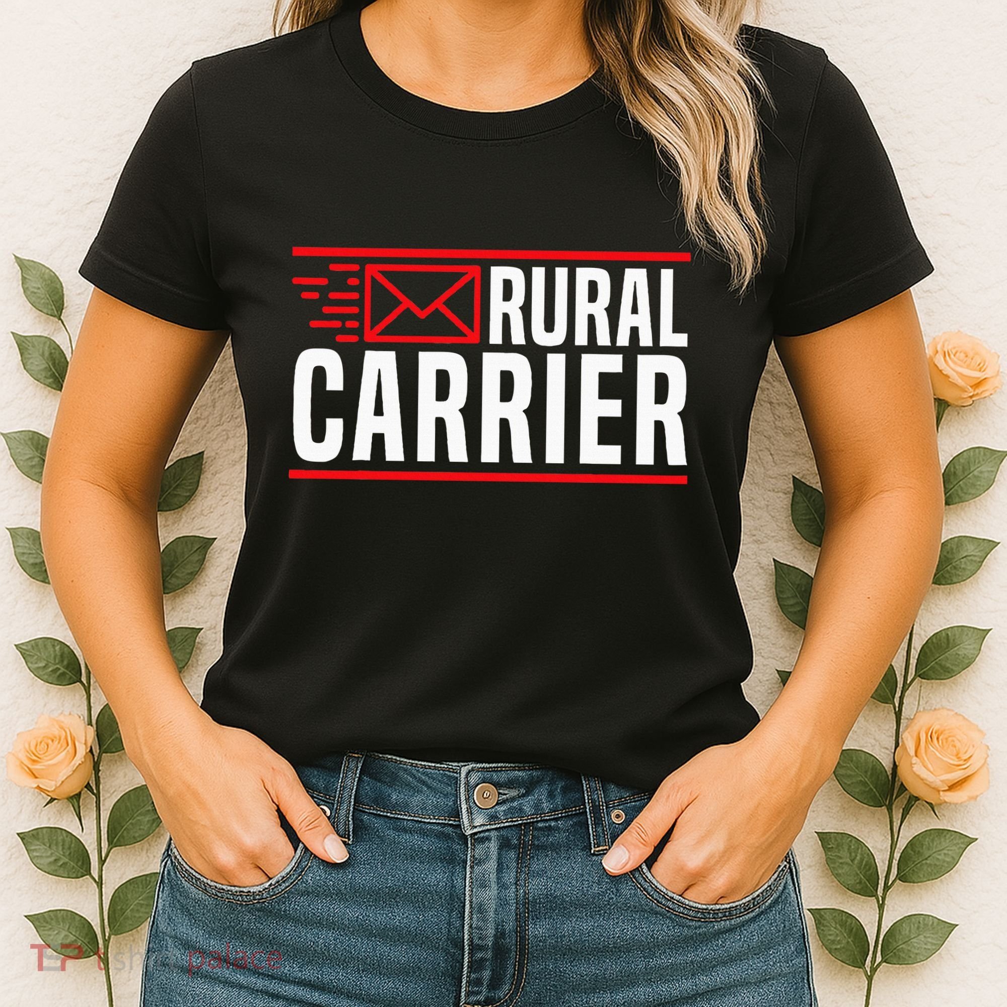 Rural Carrier Postal Worker Mailman Delivery Mail Escort Women's T-Shirt