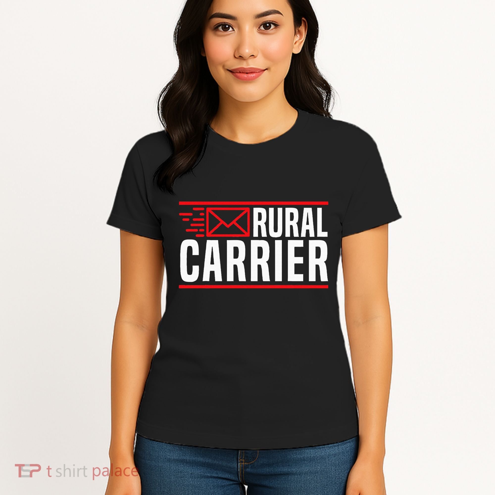 Rural Carrier Postal Worker Mailman Delivery Mail Escort Women's T-Shirt