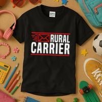 Rural Carrier Postal Worker Mailman Delivery Mail Escort Kids T-Shirt thumb 3