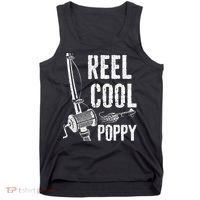 Reel Cool Poppy Fishing Father's Day Gift Tank Top thumb 0