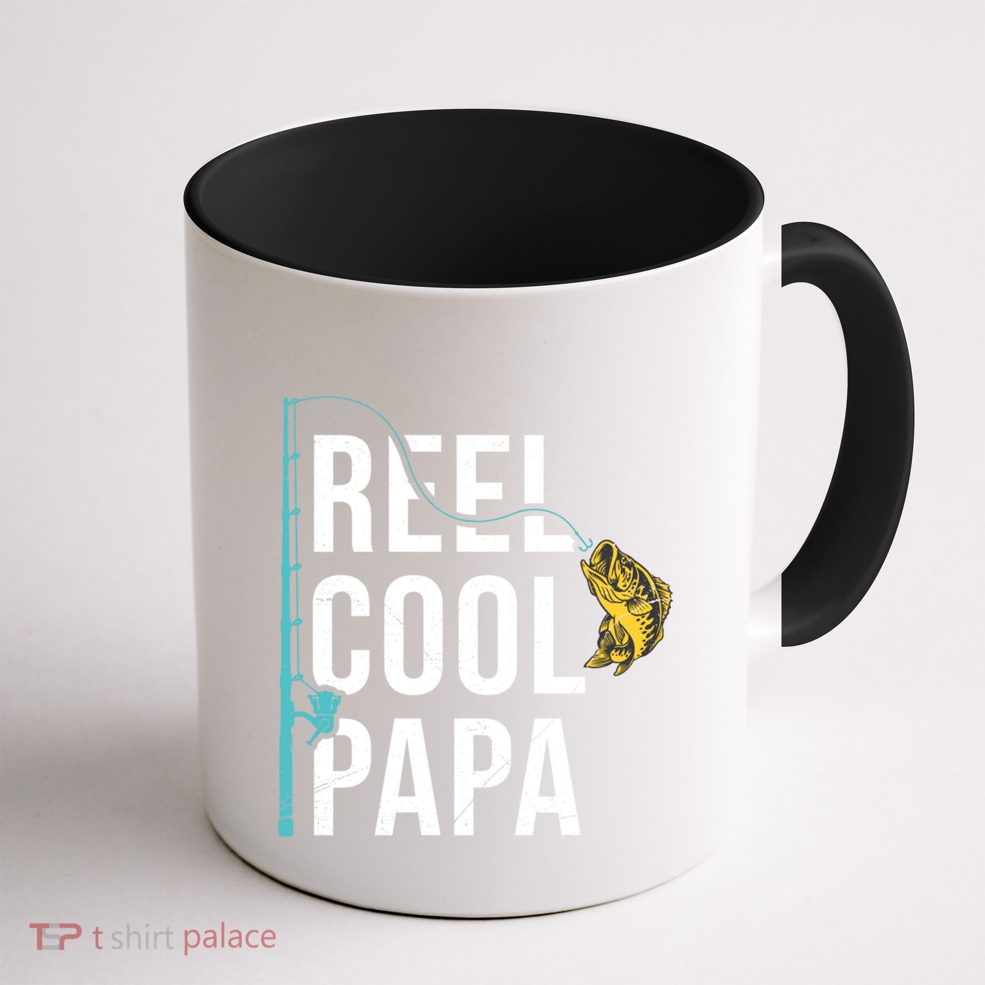 Reel Cool Papa Fishing Gift Funny FatherS Day Gift Coffee Mug