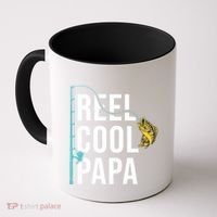 Reel Cool Papa Fishing Gift Funny FatherS Day Gift Coffee Mug thumb 0