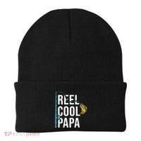 Reel Cool Papa Fishing Gift Funny FatherS Day Gift Beanie thumb 0