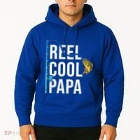 Reel Cool Papa Fishing Gift Funny FatherS Day Gift Hoodie thumb 2