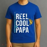 Reel Cool Papa Fishing Gift Funny FatherS Day Gift T-Shirt thumb 3