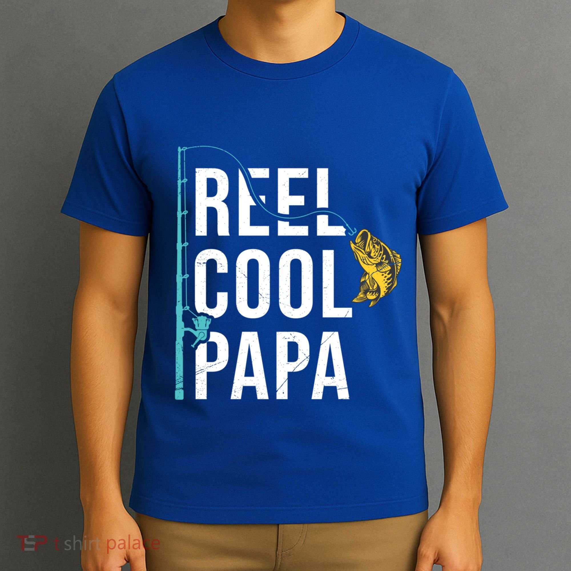 Reel Cool Papa Fishing Gift Funny FatherS Day Gift T-Shirt
