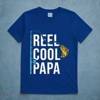 Reel Cool Papa Fishing Gift Funny FatherS Day Gift T-Shirt thumb 5