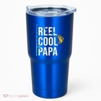 Reel Cool Papa Fishing Gift Funny FatherS Day Gift Tumbler thumb 0