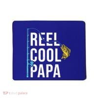 Reel Cool Papa Fishing Gift Funny FatherS Day Gift Mousepad thumb 0