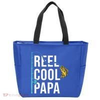 Reel Cool Papa Fishing Gift Funny FatherS Day Gift Tote Bag thumb 0