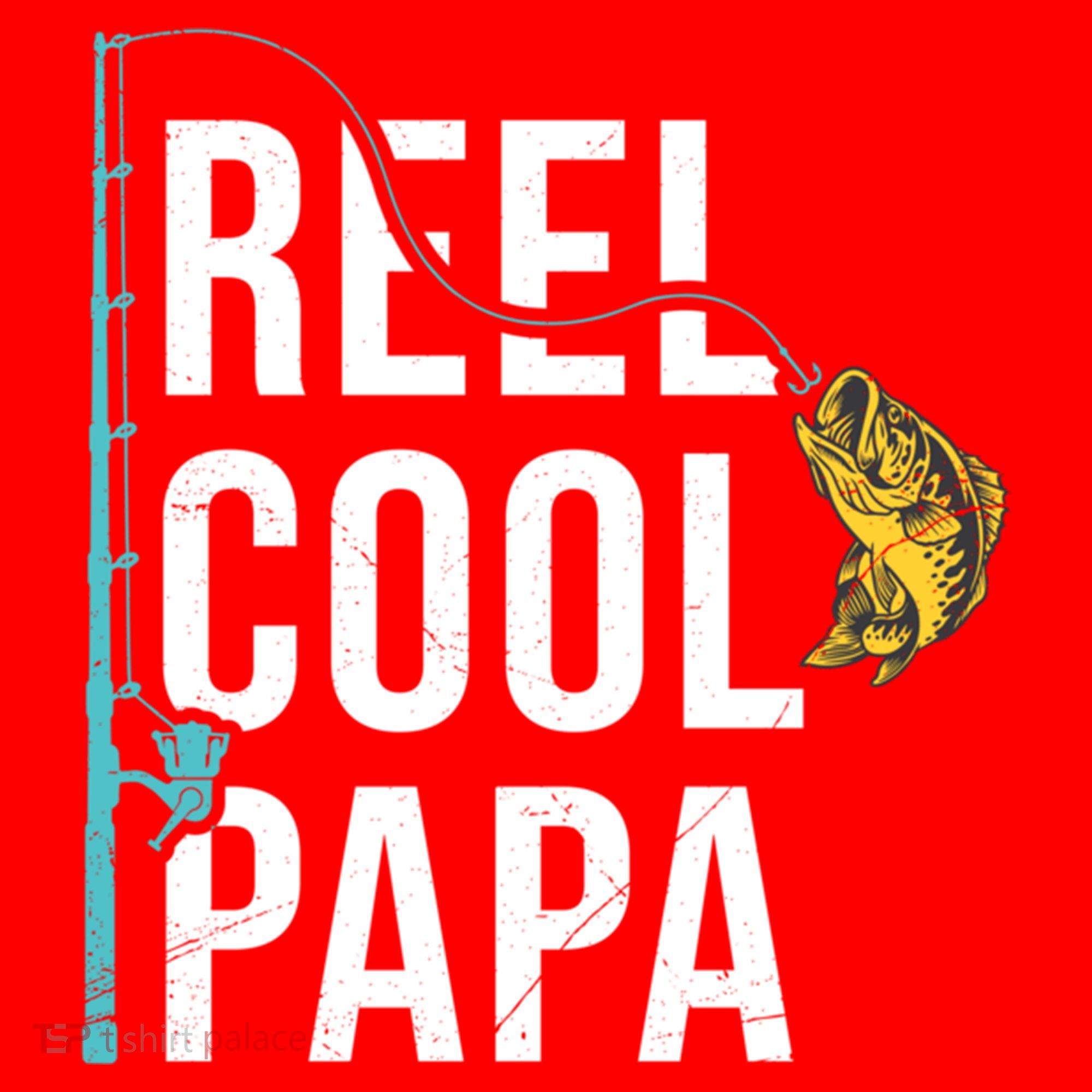 Reel Cool Papa Fishing Gift Funny FatherS Day Gift Santa Hat
