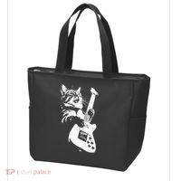 Rock Cat Playing Guitar Funny Guitar Cat Tote Bag thumb 3