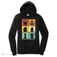 Retro Chess Player Chess Pieces Women's Hoodie thumb 0