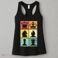 Retro Chess Player Chess Pieces Women's Tank Top thumb 3