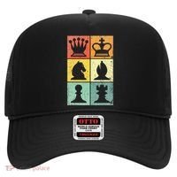 Retro Chess Player Chess Pieces Hat thumb 0