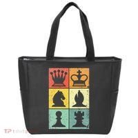 Retro Chess Player Chess Pieces Bag thumb 0