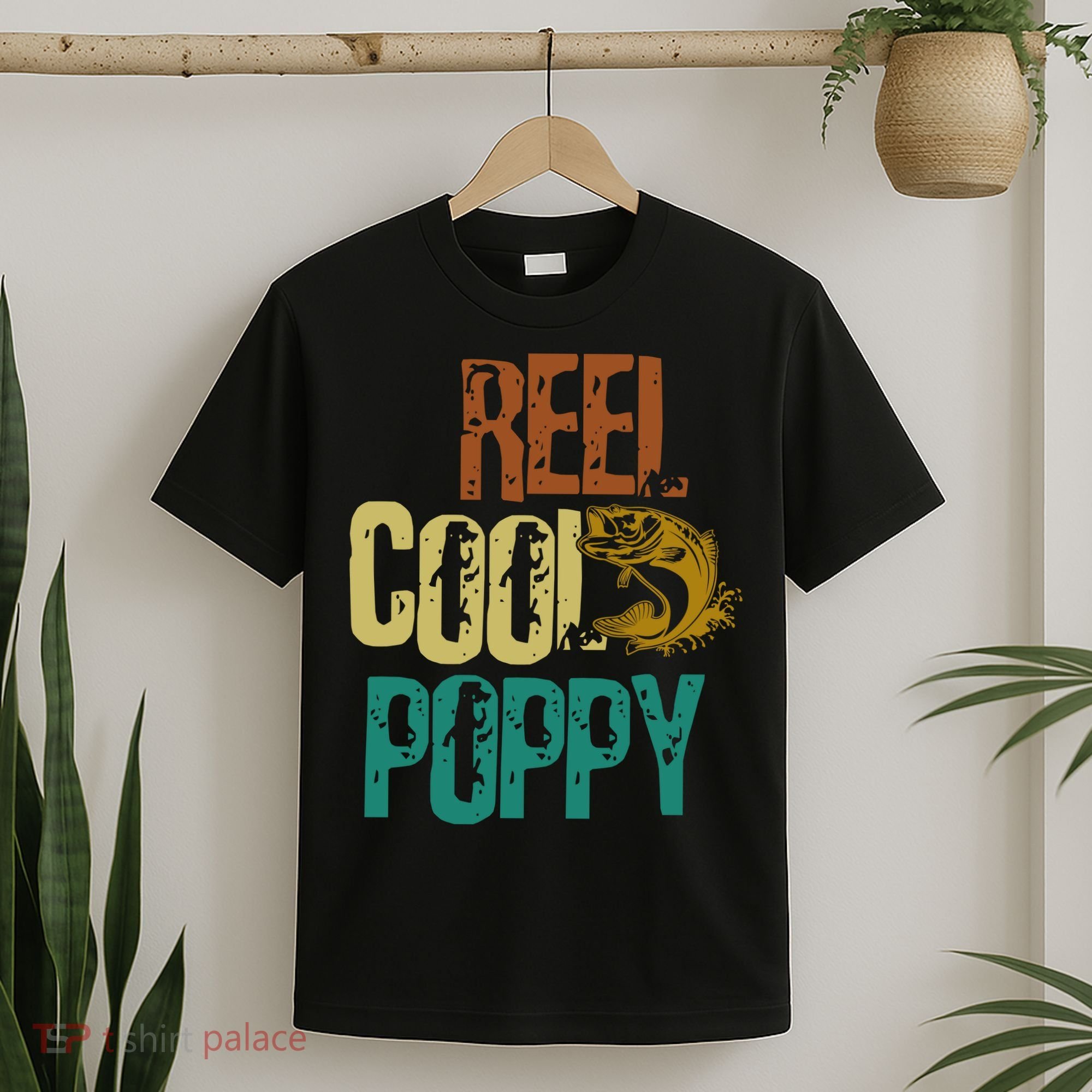 Reel Cool Poppy Vintage Fishing T-Shirt
