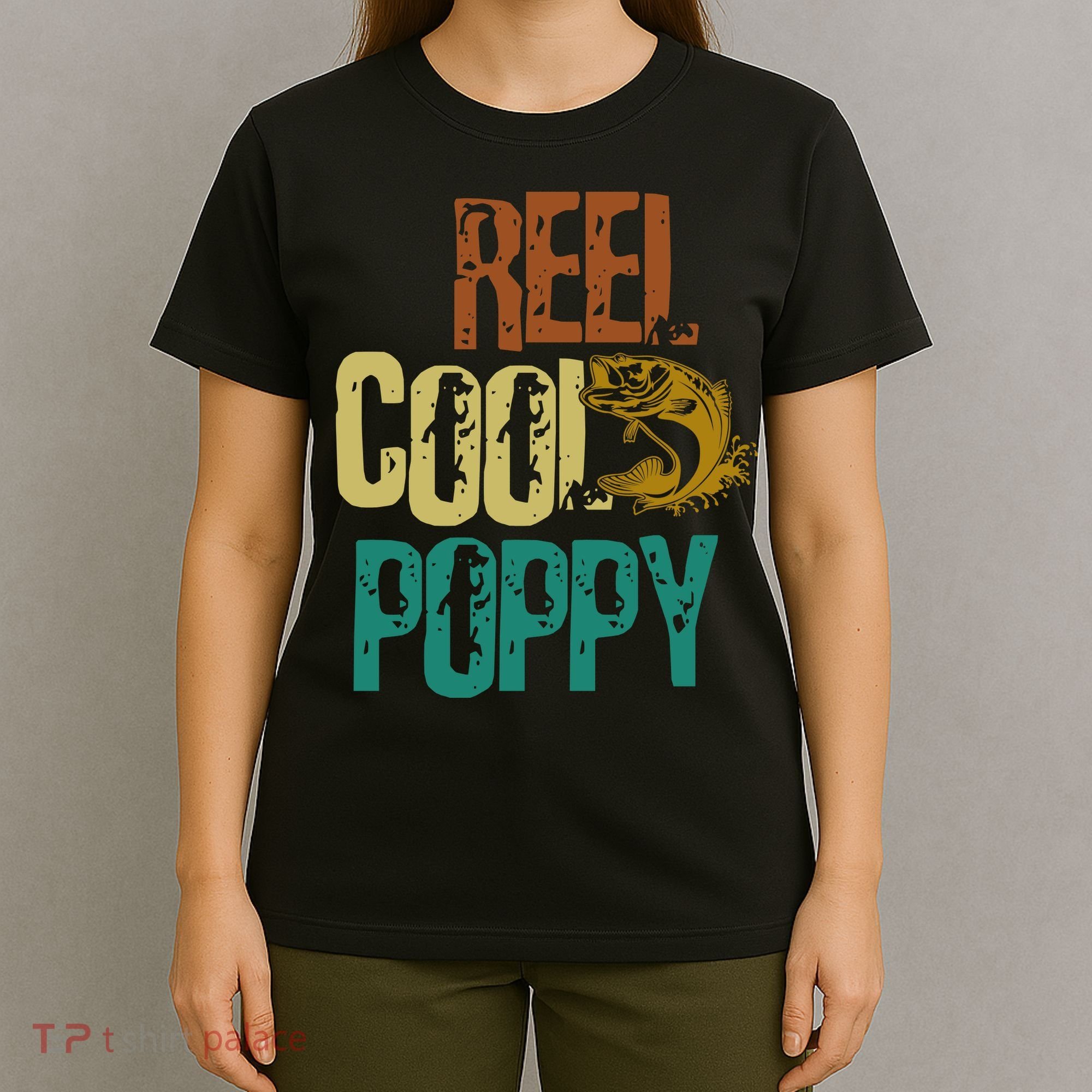 Reel Cool Poppy Vintage Fishing T-Shirt