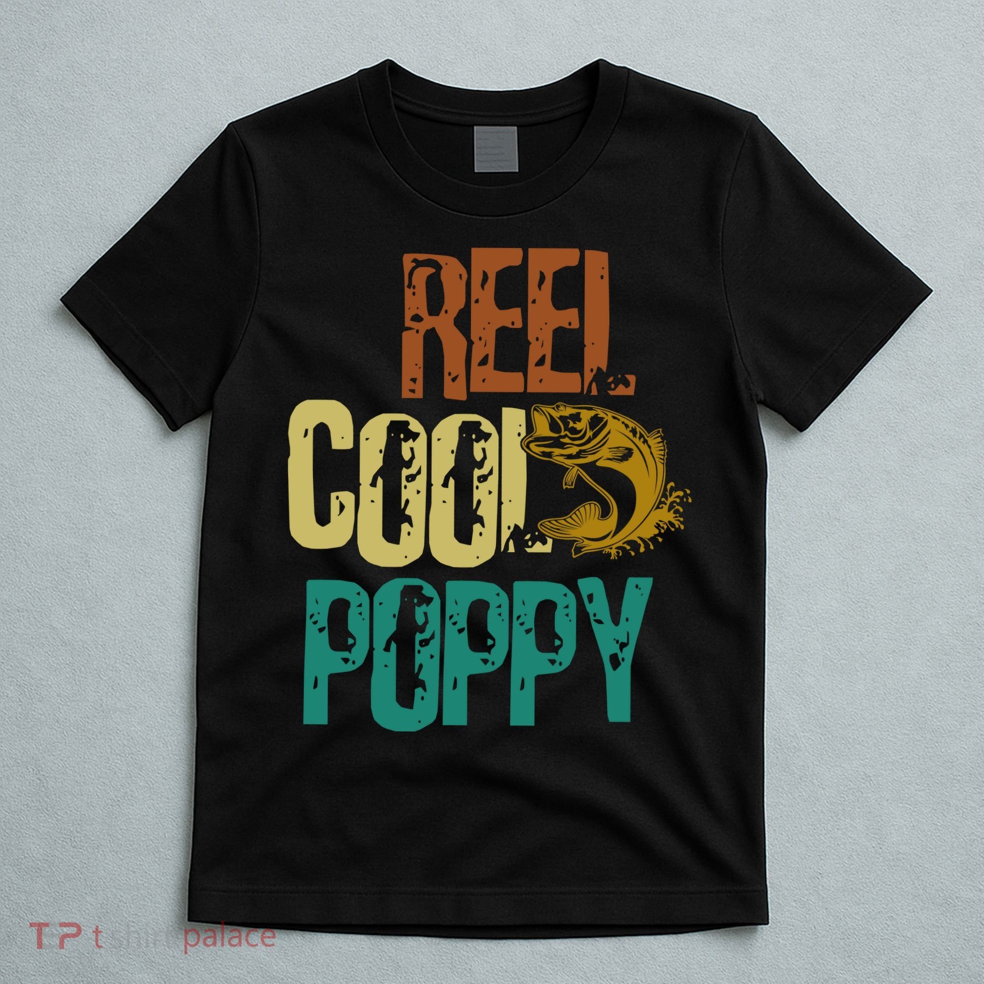 Reel Cool Poppy Vintage Fishing T-Shirt