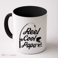 Reel Cool Papa Fishing Fathers Day Dad Birthday Gift Coffee Mug thumb 0