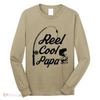Reel Cool Papa Fishing Fathers Day Dad Birthday Gift Long Sleeve Shirt thumb 0