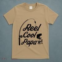 Reel Cool Papa Fishing Fathers Day Dad Birthday Gift T-Shirt thumb 5