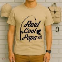 Reel Cool Papa Fishing Fathers Day Dad Birthday Gift T-Shirt thumb 6
