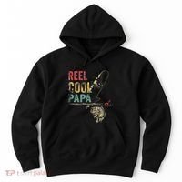 Reel Cool Papa Fish Fishing Father's Day Hoodie thumb 0