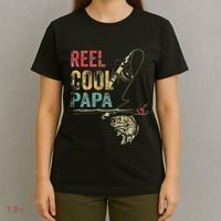 Reel Cool Papa Fish Fishing Father's Day T-Shirt thumb 4