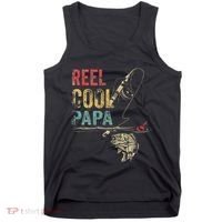 Reel Cool Papa Fish Fishing Father's Day Tank Top thumb 0