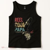 Reel Cool Papa Fish Fishing Father's Day Tank Top thumb 2