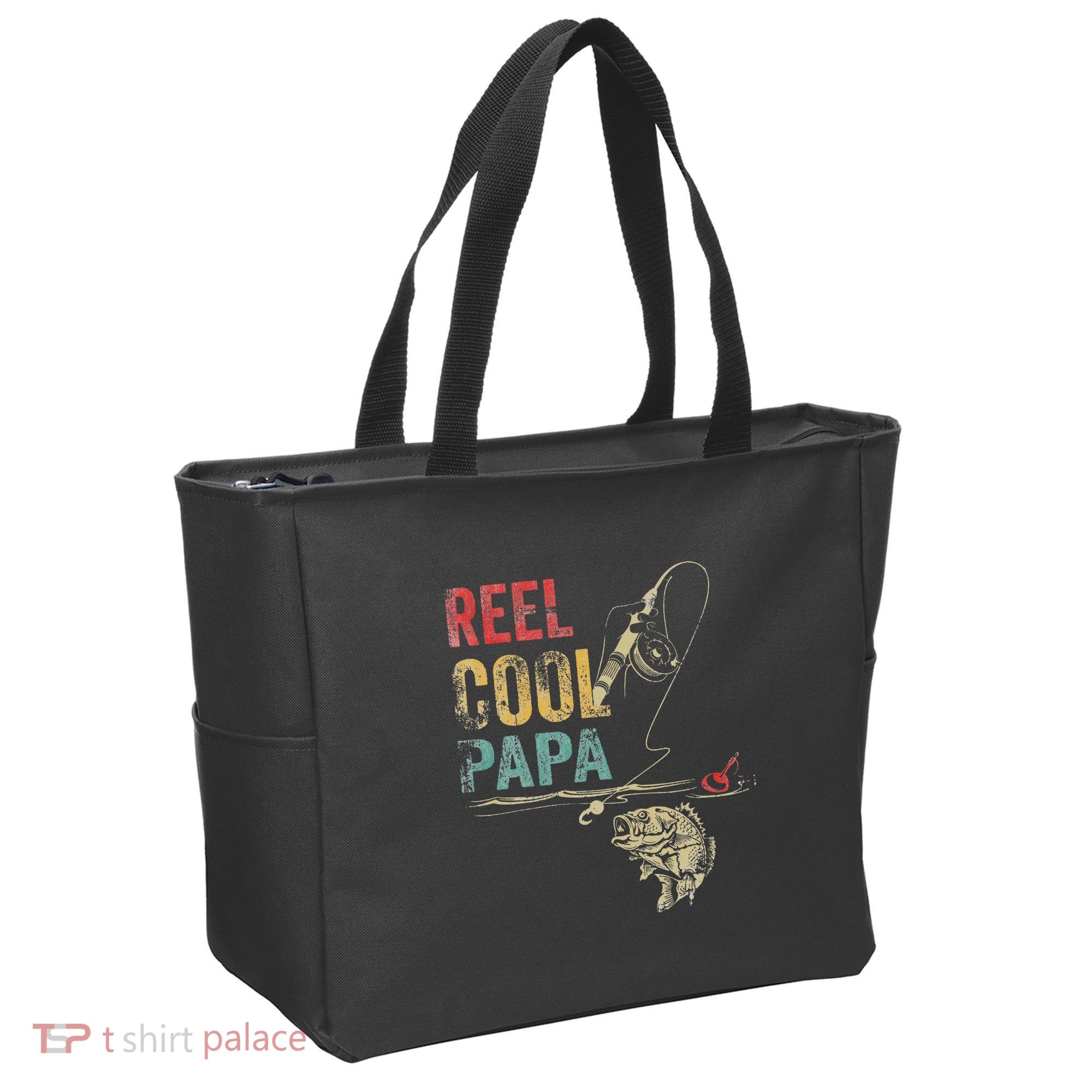 Reel Cool Papa Fish Fishing Father's Day Tote Bag