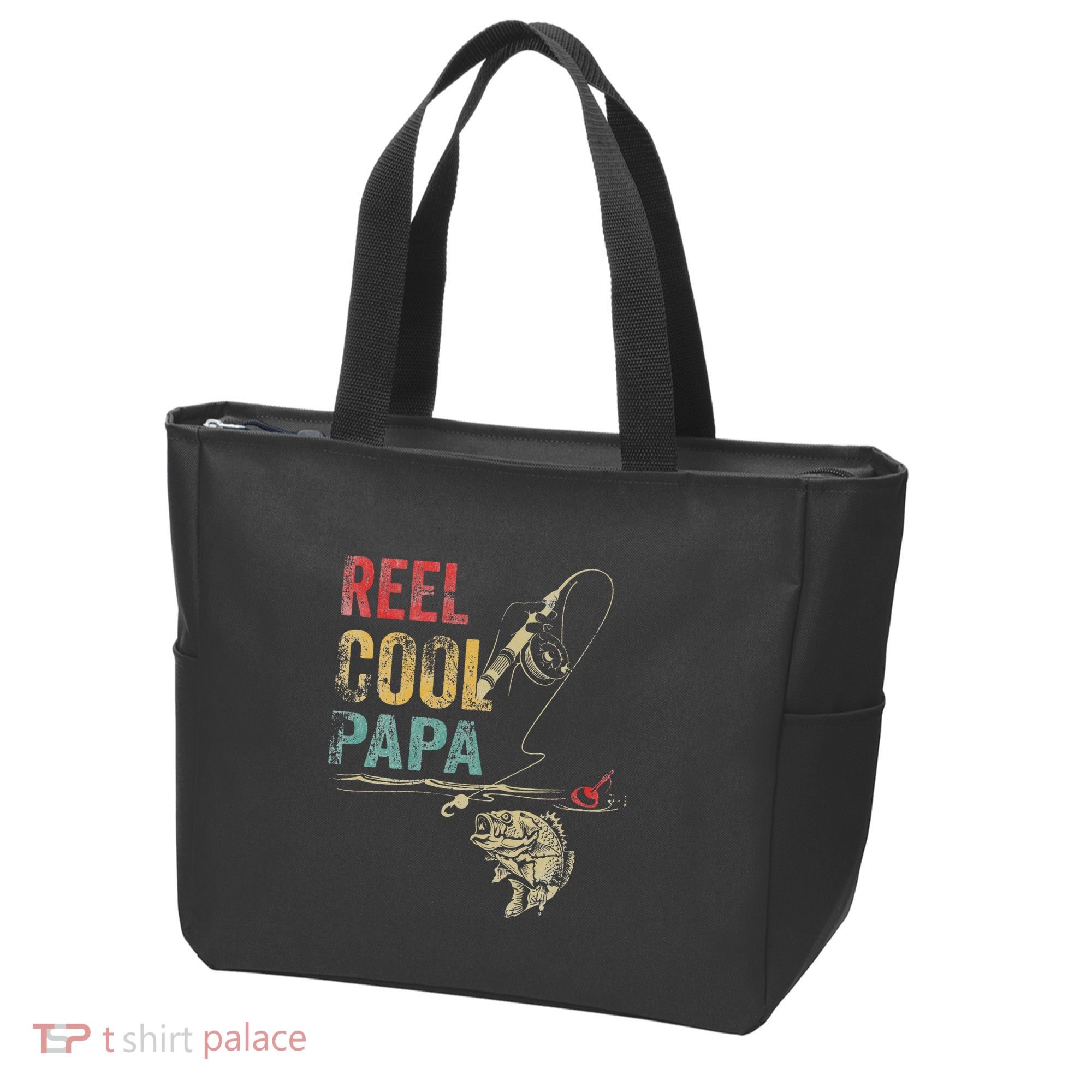 Reel Cool Papa Fish Fishing Father's Day Tote Bag