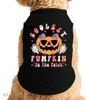 Retro Coolest Pumpkin In The Patch Halloween Gift Doggie Tank thumb 0
