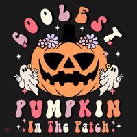 Retro Coolest Pumpkin In The Patch Halloween Gift Doggie Tank thumb 4