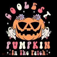 Retro Coolest Pumpkin In The Patch Halloween Gift Ornament thumb 1