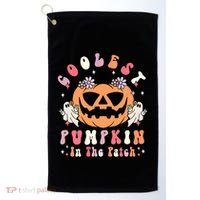 Retro Coolest Pumpkin In The Patch Halloween Gift Golf Towel thumb 0