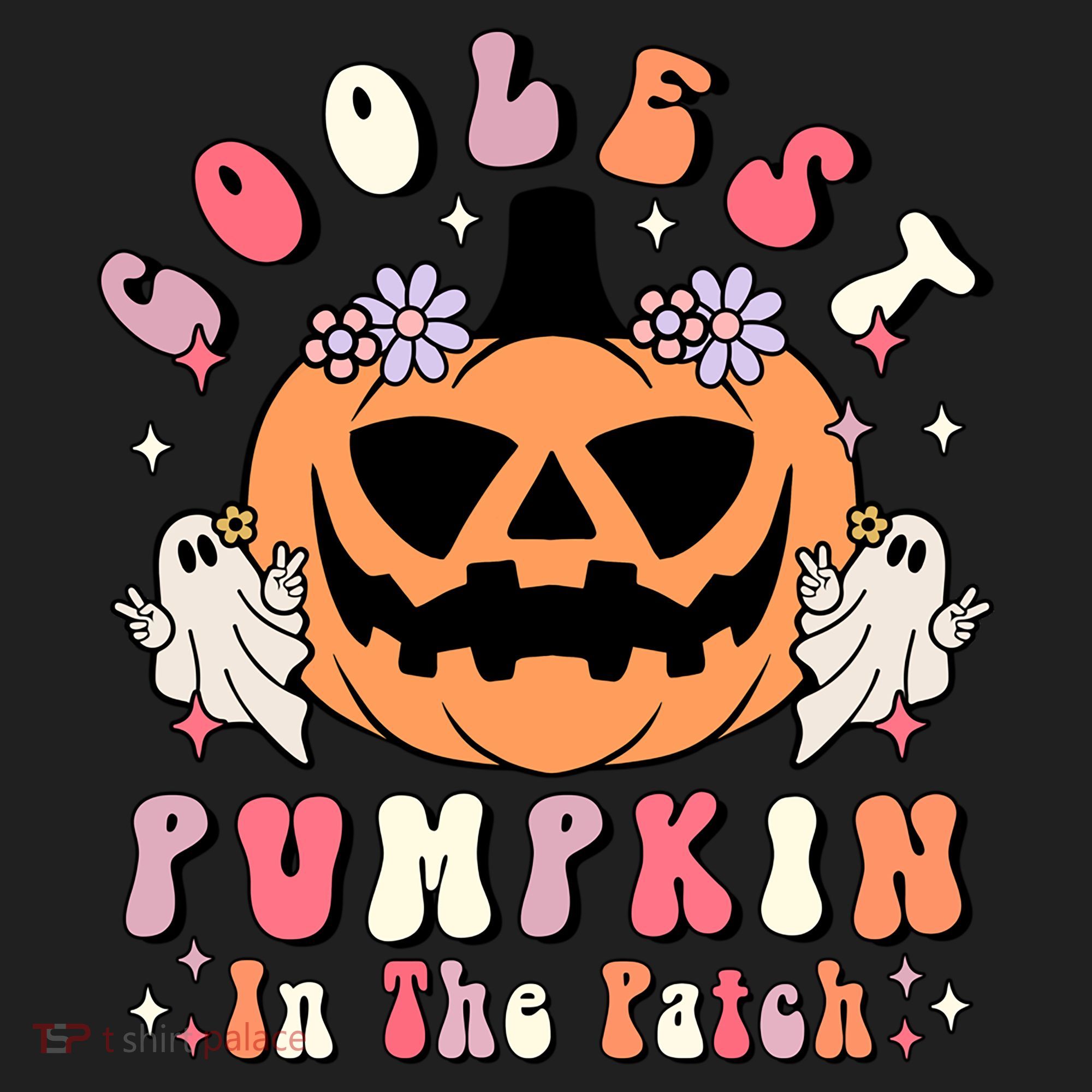 Retro Coolest Pumpkin In The Patch Halloween Gift Golf Towel