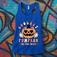 Retro Coolest Pumpkin In The Patch Halloween Gift Women's Tank Top thumb 3