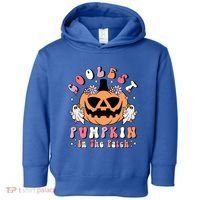 Retro Coolest Pumpkin In The Patch Halloween Gift Toddler Hoodie thumb 0