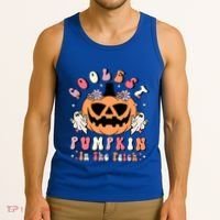 Retro Coolest Pumpkin In The Patch Halloween Gift Tank Top thumb 3