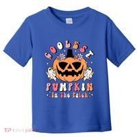 Retro Coolest Pumpkin In The Patch Halloween Gift Toddler T-Shirt thumb 0