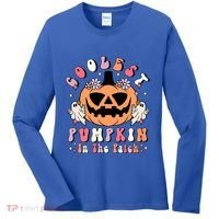 Retro Coolest Pumpkin In The Patch Halloween Gift Women's Long Sleeve Shirt thumb 0